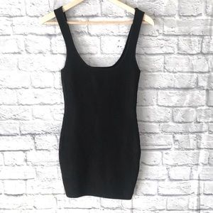 Princess Polly Gracie Knit Mini Dress Black Womens Size M/L Bodycon Tank NWT